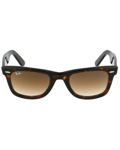 Ray-Ban Square Frame Sunglasses - Brown