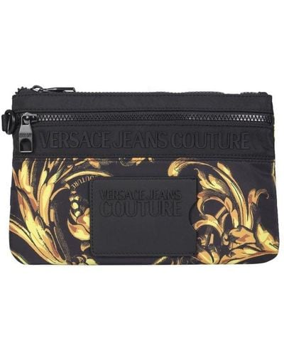 Versace Pouch With Strap - Black