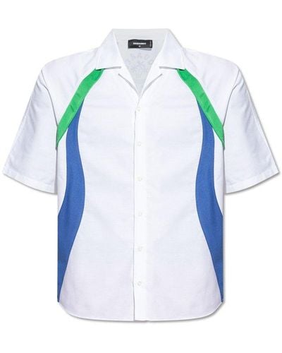 DSquared² Shirt With Short Sleeves, - Blue