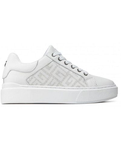 Guess Round-toe Lace-up Trainers - White