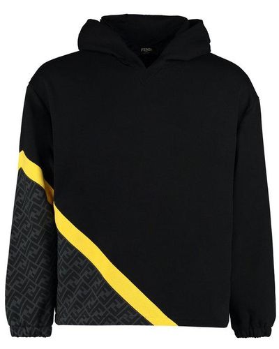 Fendi Hoodie With Monogram - Blue