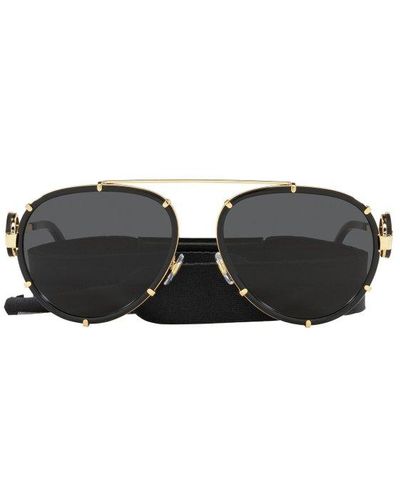 Versace Aviator Frame Sunglasses - Black