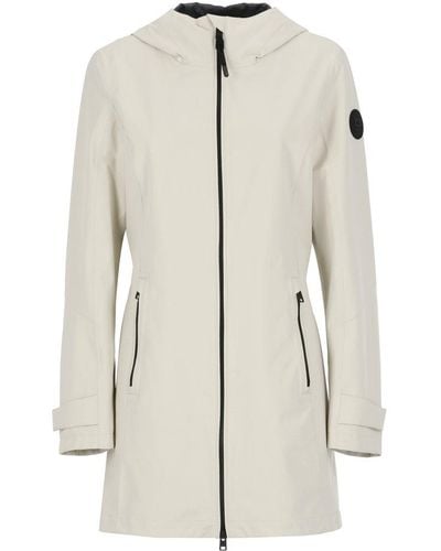 Woolrich Waterproof Hooded Coat - White
