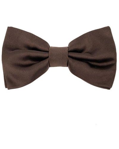 Dolce & Gabbana Silk Bow Tie, - Brown