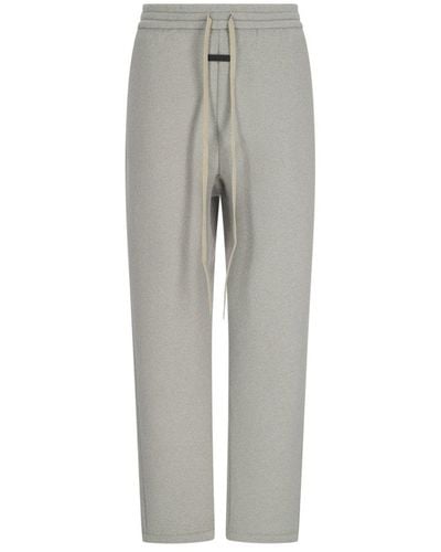 Fear Of God Logo Patch Drawstring Trousers - Grey