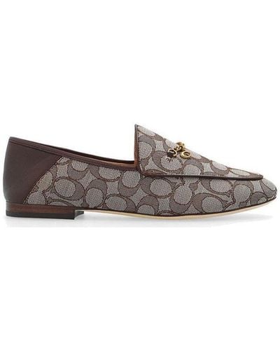 COACH Hanna Loafer In Signature Jacquard - Grey