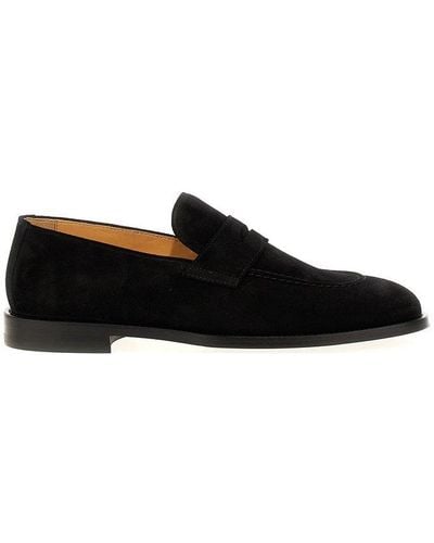 Brunello Cucinelli Round-toe Slip-on Penny Loafers - Black