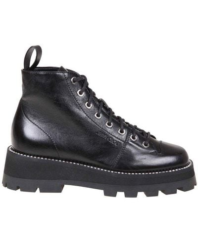 Jimmy Choo Colby Combat Boots - Black