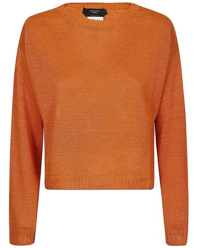 Weekend by Maxmara Oversized Crewneck Sweater - Orange