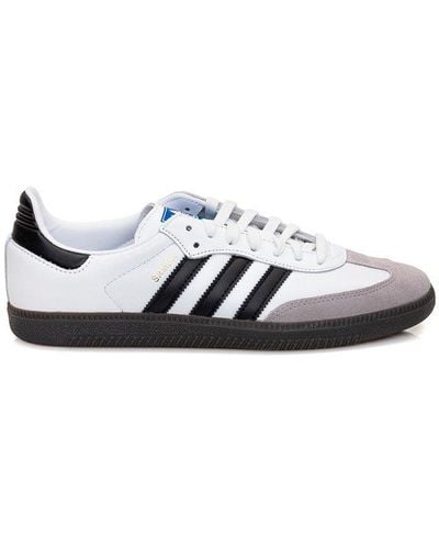 adidas Samba Og Logo-print Leather Low-top Sneakers - White