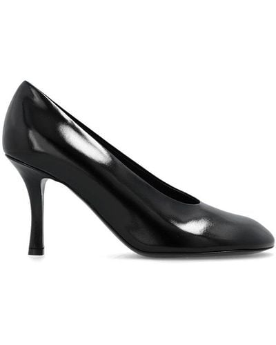Burberry Asymmetric Toe Slip-on Court Shoes - Black