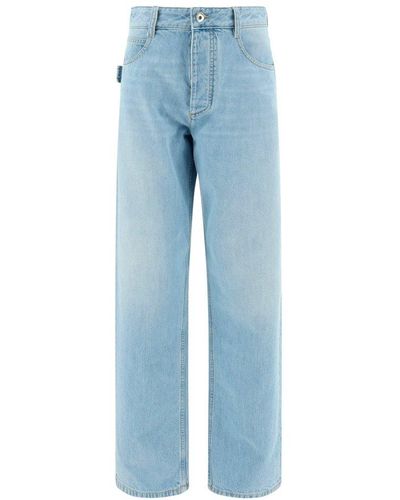 Bottega Veneta Wide Leg Denim Jeans - Blue