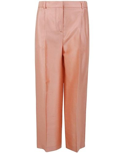 Giorgio Armani High-waist Pleated Trousers - Pink
