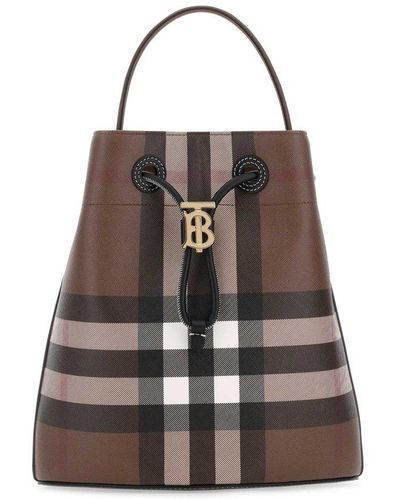 Tb bag leather crossbody bag Burberry Black in Leather - 29411015
