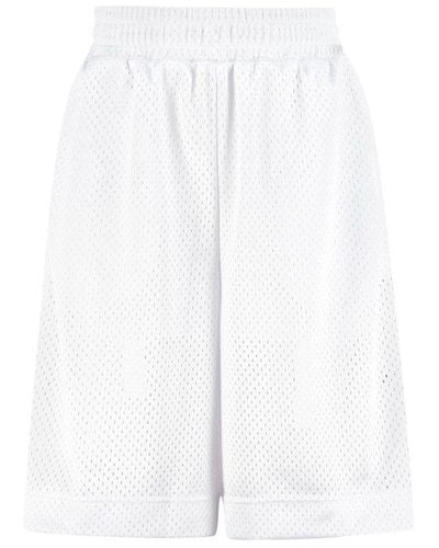 Fendi Logo Knee-length Shorts - White