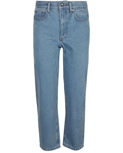 A.P.C. Straight-leg Cropped Jeans - Blue