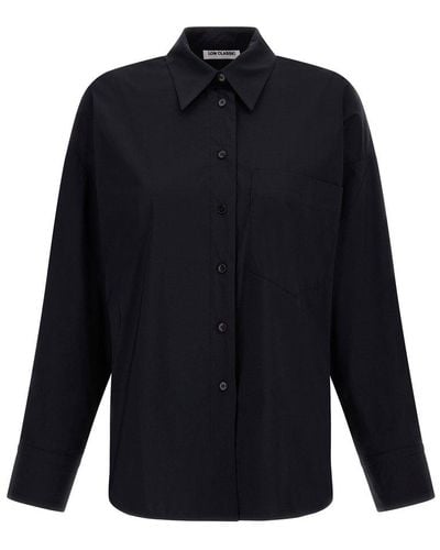 Low Classic Buttoned Long Sleeve Shirt - Blue