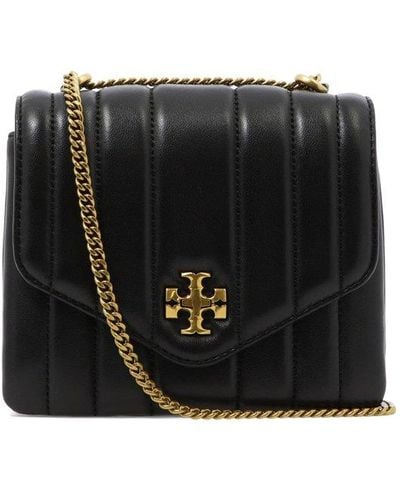 Tory Burch Kira Quilted Leather Cross Body Bag - Black