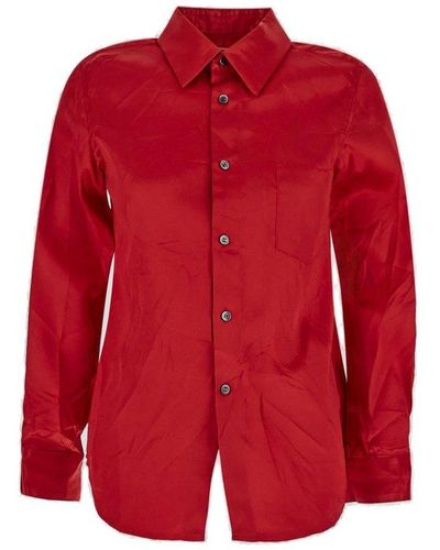 Comme des Garçons Long-sleeved Shirt - Red