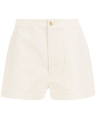 Marni Short In Cotton And Technical Linen - White