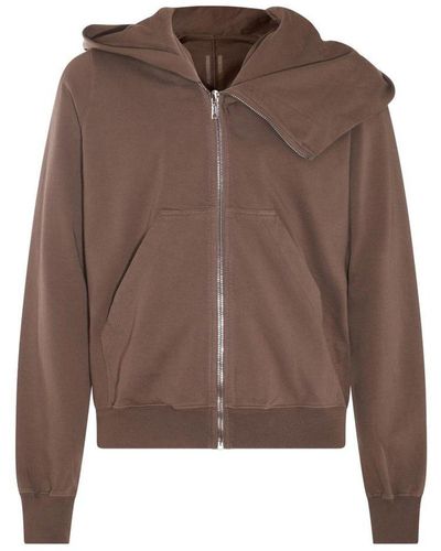 Rick Owens DRKSHDW Dust Cotton Sweatshirt - Brown