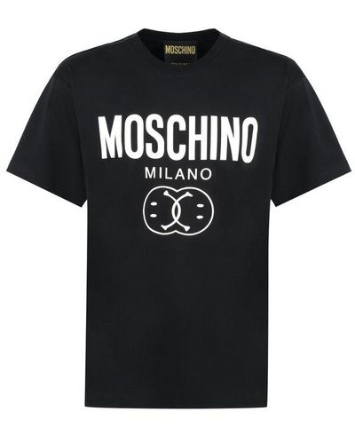 Moschino Logo Cotton T-shirt - Black