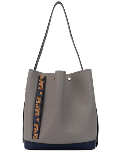 MCM Drawstring Shoulder Bag - Gray