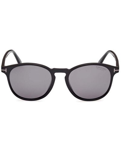 Tom Ford Round Frame Sunglasses - Brown