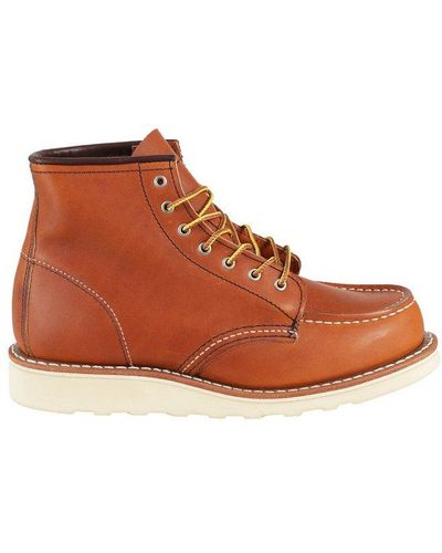 Red Wing High Ankle Lace-up Shoes - Brown