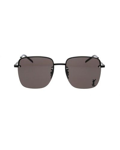 Saint Laurent Square Frame Sunglasses - Black