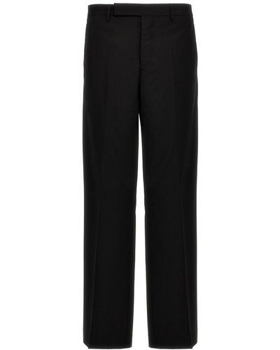 Rick Owens Tailored Dietrich Pressed Crease Trousers - Black