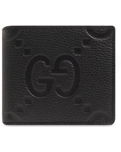Gucci Folding Wallet With Logo, - Black