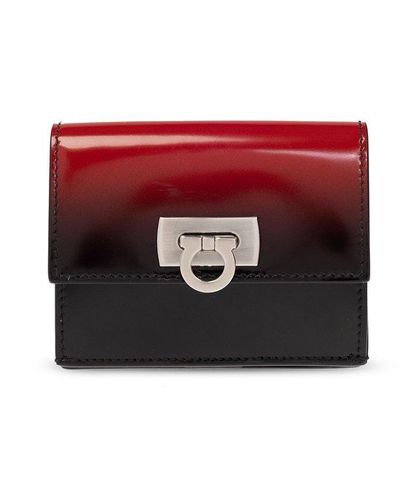 Ferragamo Wallet With Logo - Red