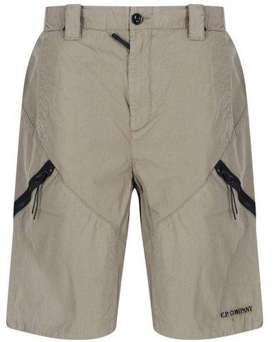 C.P. Company Zip Shorts - White