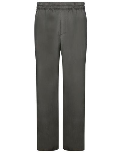 Saint Laurent Relaxed Low-rise Trousers - Grey