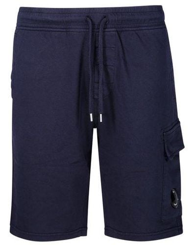 C.P. Company Len-detailed Cargo Shorts - Blue