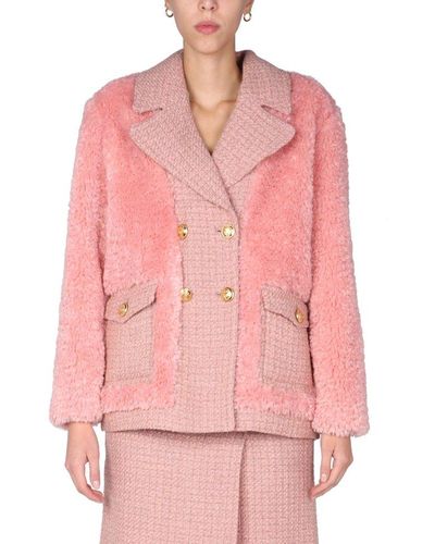 Boutique Moschino Double Breasted Jacket - Pink