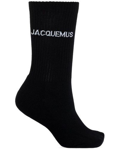 Jacquemus Socks With Logo, - Black