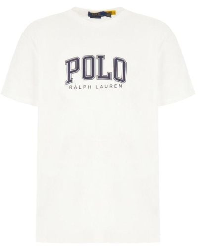 Polo Ralph Lauren Logo Printed Crewneck T-shirt - White
