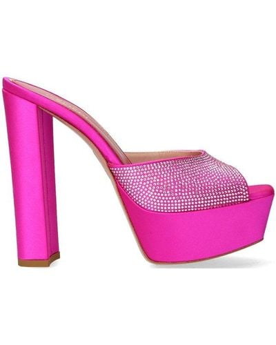 Gedebe Jery Embellished Slip-on Sandals - Pink