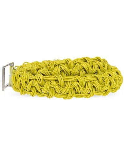 Bottega Veneta Crochet Belt - Yellow