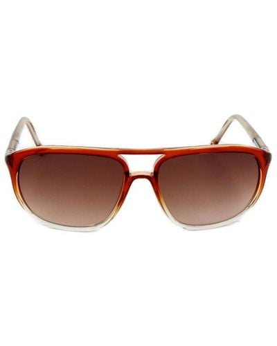 Zegna Pilot Frame Sunglasses - Brown