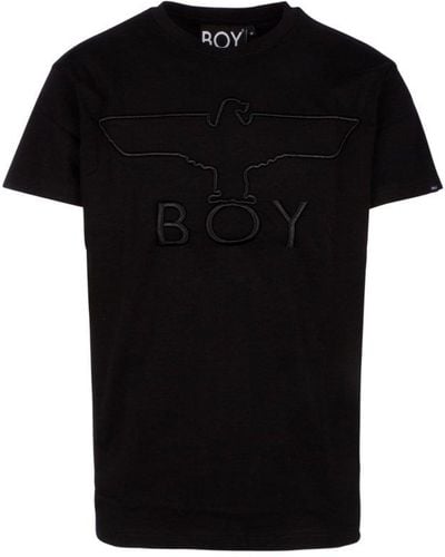 BOY London Logo Embroidered Crewneck T-shirt - Black