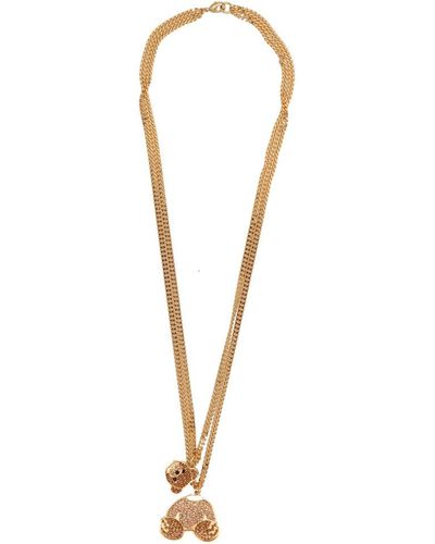 Palm Angels Bear Pendant Chain-linked Necklace - Yellow