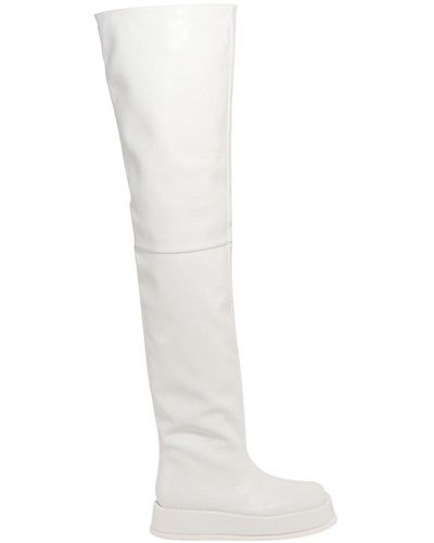 Gia Borghini Rosie Thigh-high Boots - White