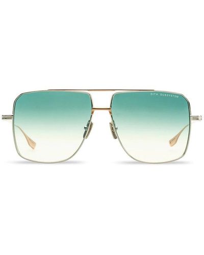 Dita Eyewear Square Frame Sunglasses - Green