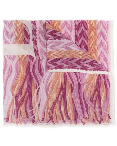 Lanvin Patterned Scarf - Pink