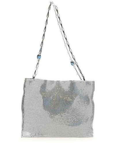 Rabanne Pixel 1969 Chain-linked Shoulder Bag - Gray