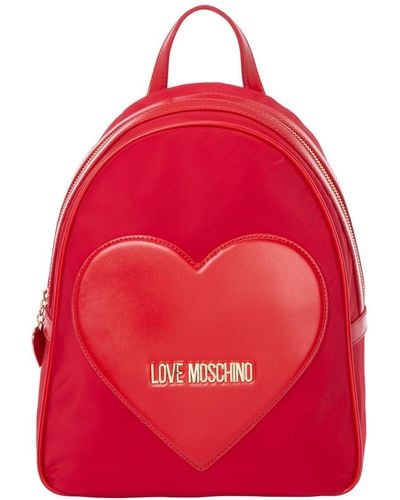Love Moschino Rucksack Backpack Travel - Red