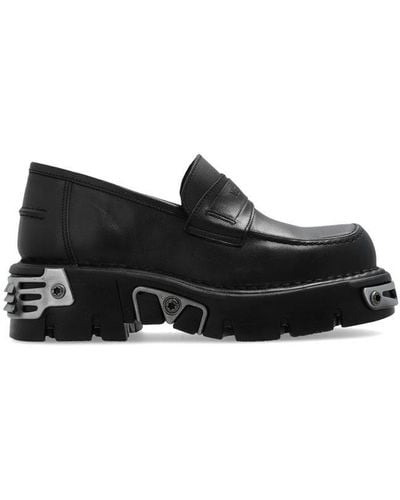 Vetements X New Rock Round-toe Slip-on Loafers - Black